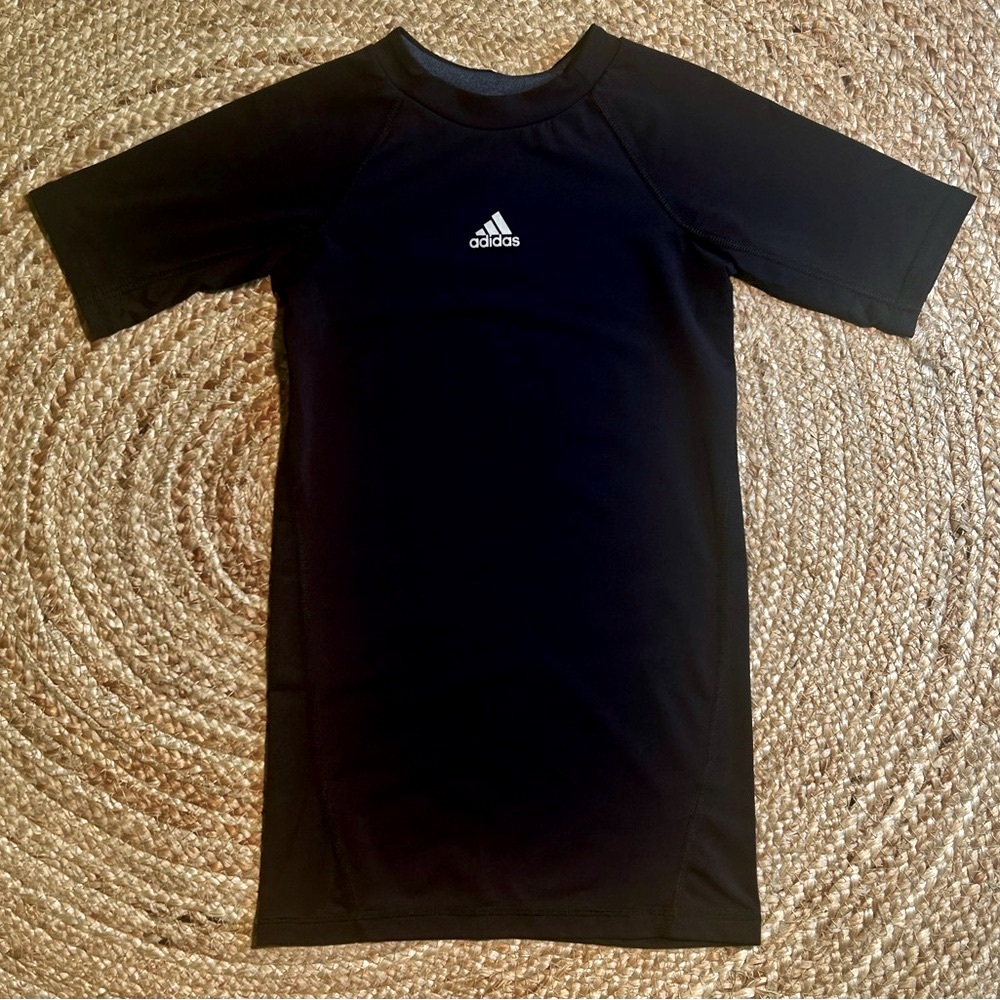 Adidas Youth TechFit Performance Tee in Black